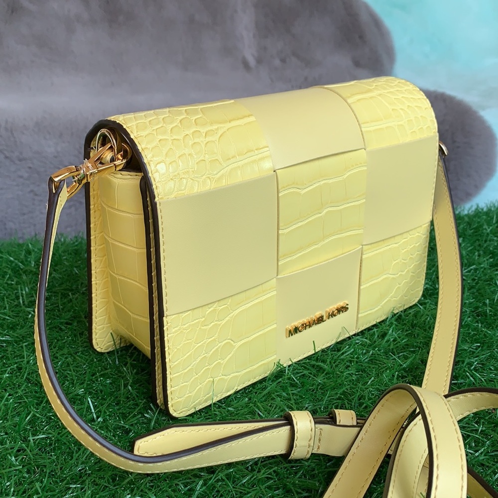 MICHAEL KORS MERCER SM CLUTCH XBODY BUTTERCUP - Picture 3 of 15